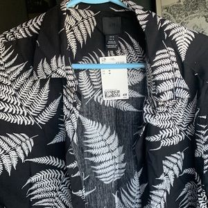 NWT H&M Floral Button Down Shirt